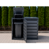 ZABUDOWA ŚMIETNIKOWA 2x120L kolor GRAFIT